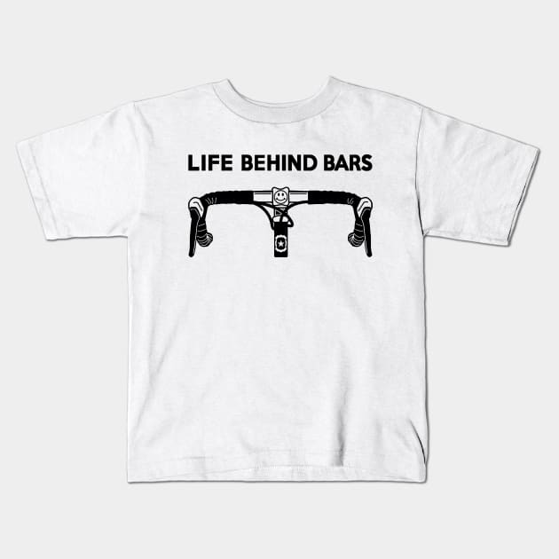 Life Behind Bars Bicycle Kids T-Shirt by toyrand